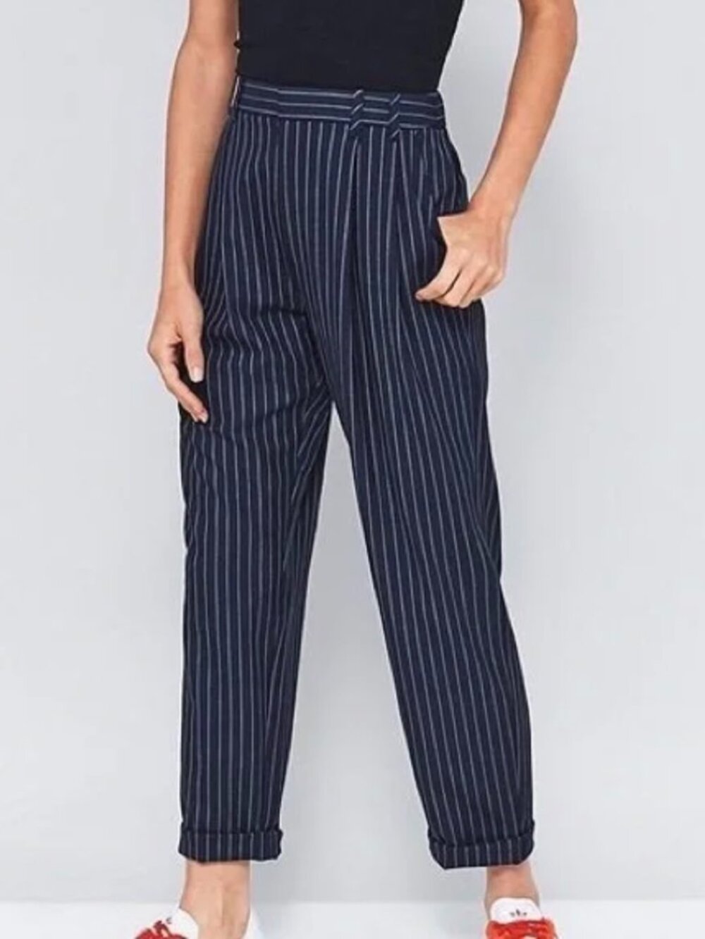 Urban Outfitters Navy Pinstripe Pants